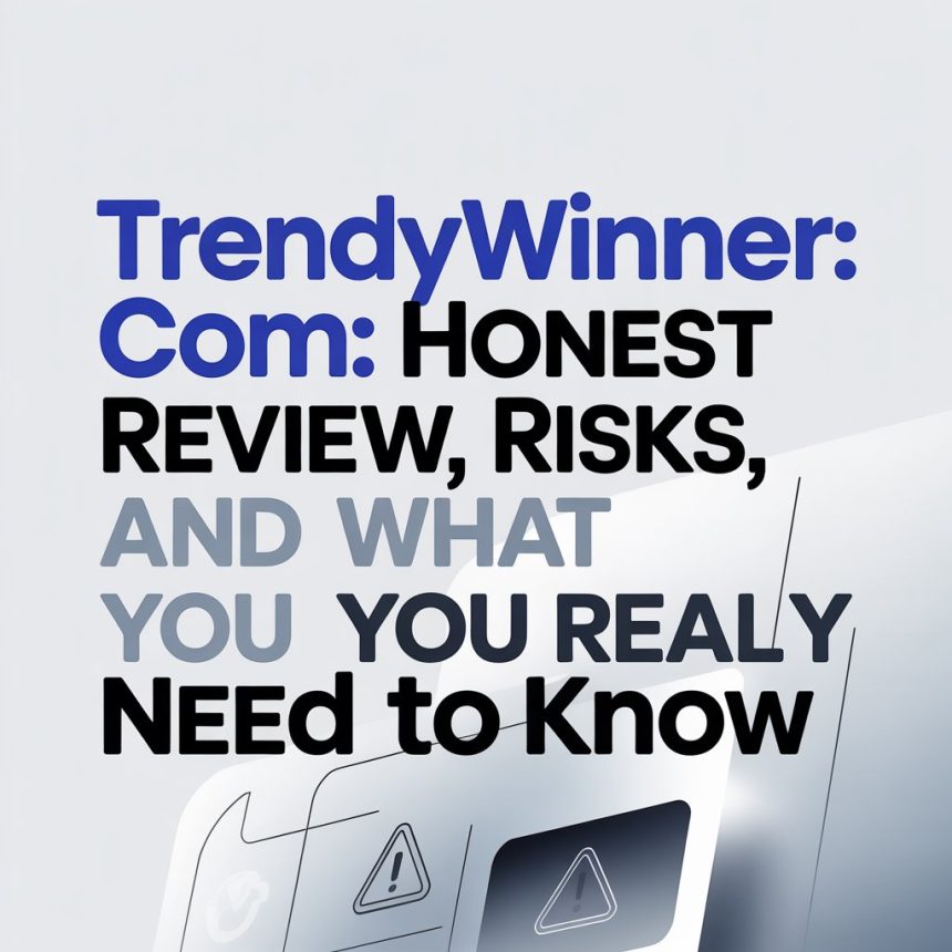 TrendyWinner.com: Honest Review, Risks, and What You Really Need to Know
