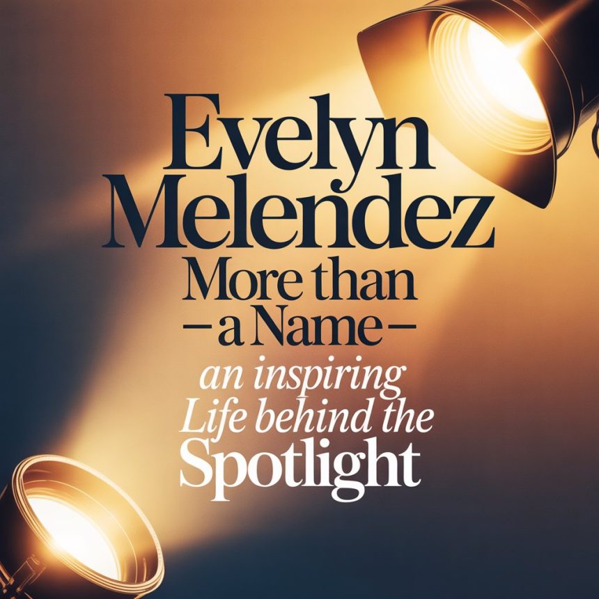 Evelyn Melendez: More Than a Name — An Inspiring Life Behind the Spotlight