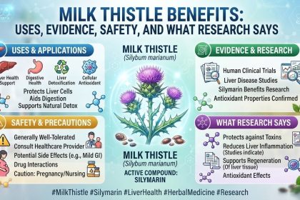 Milk Thistle Benefits: Uses, Evidence, Safety, and What Research Says