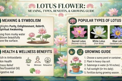 Lotus Flower: Meaning, Types, Benefits, and Growing Guide