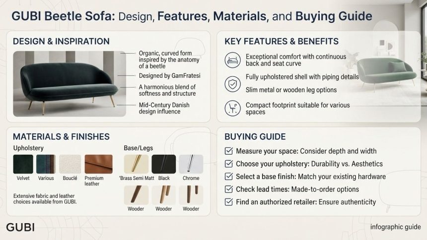 GUBI Beetle Sofa: Design, Features, Materials, and Buying Guide